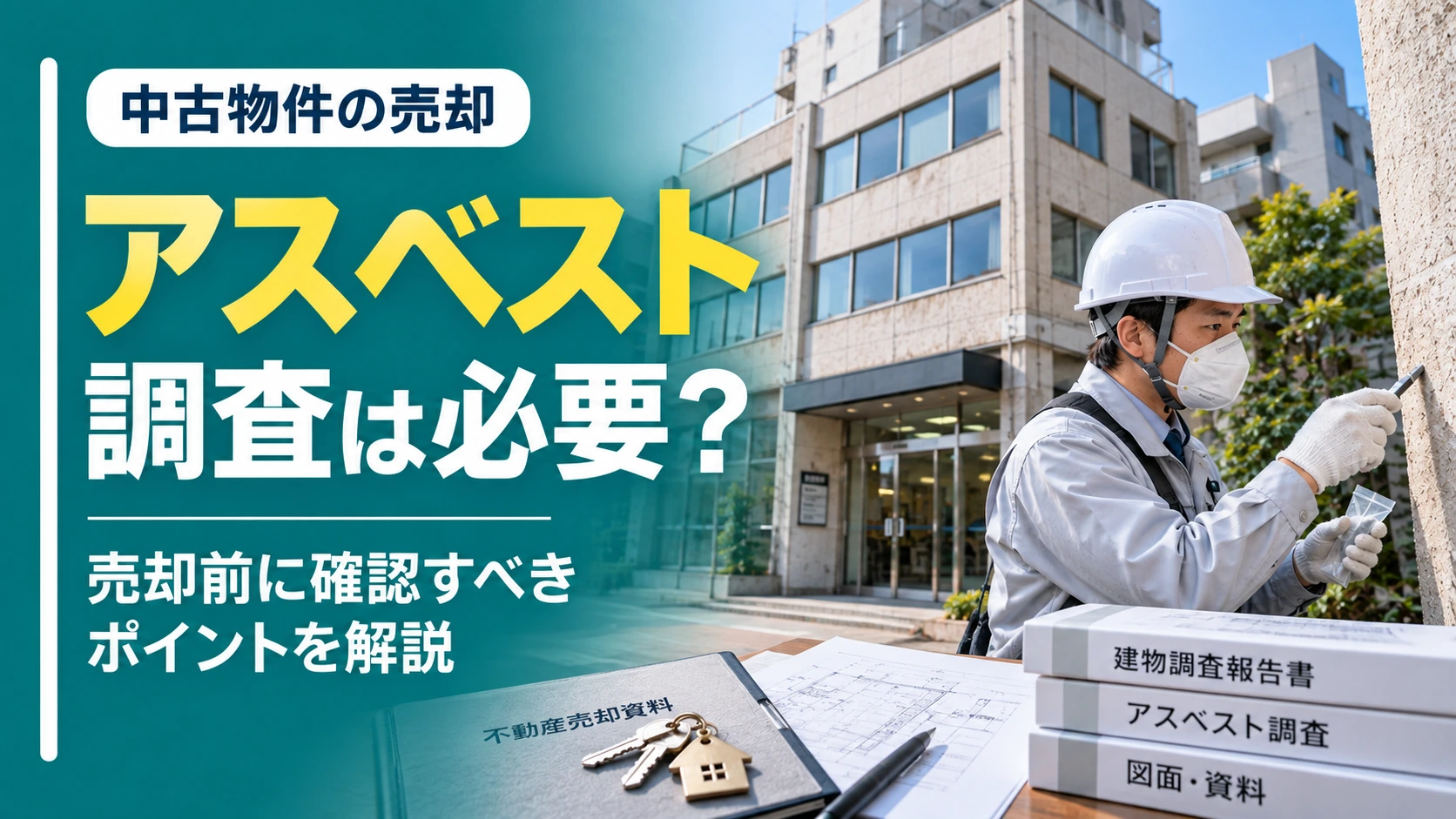 中古物件の売却前にアスベスト調査を確認するサムネイル